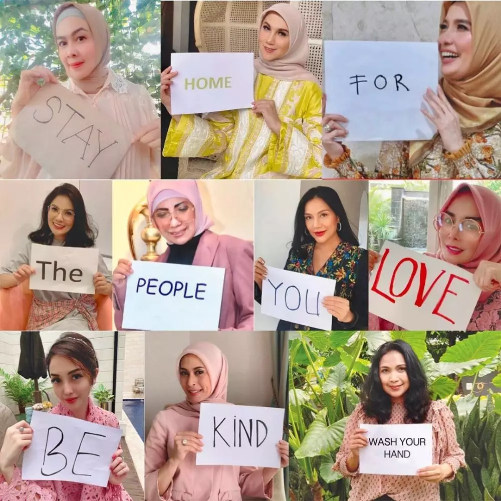 Seleb buat pesan berantai soal corona © 2020 brilio.net Seleb buat pesan berantai soal corona © 2020 brilio.net