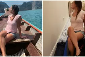  10 Aksi lucu Quarantine Travel Challenge ini kreatif abis