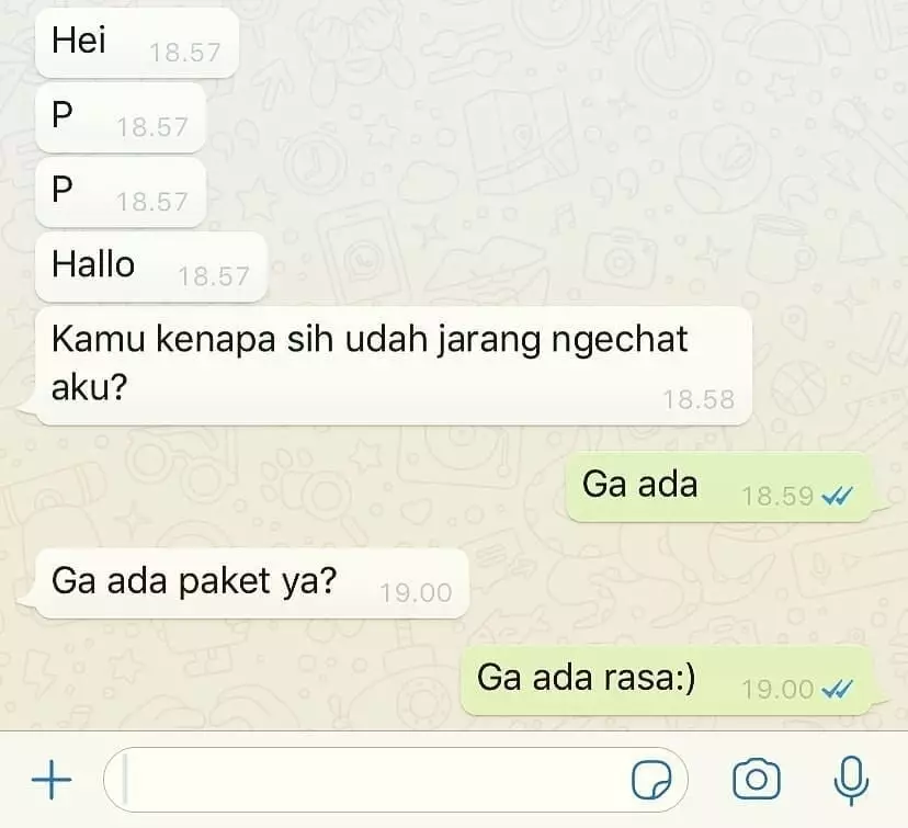 chat WA lucu bikin gebetan patah hati © 2020 instagram.com chat WA lucu bikin gebetan patah hati © 2020 instagram.com