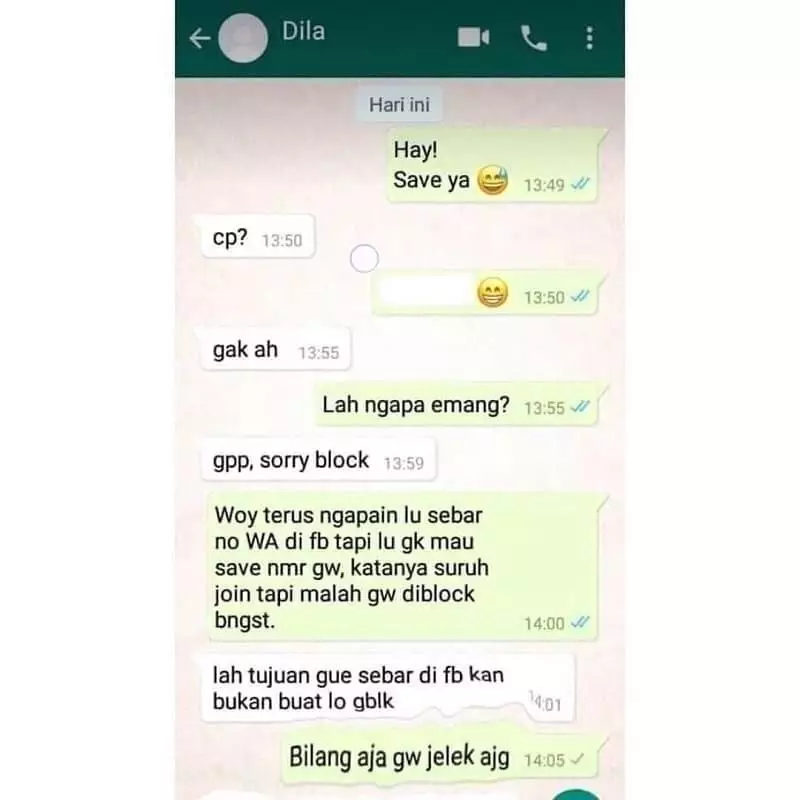 chat WA lucu bikin gebetan patah hati © 2020 instagram.com chat WA lucu bikin gebetan patah hati © 2020 instagram.com