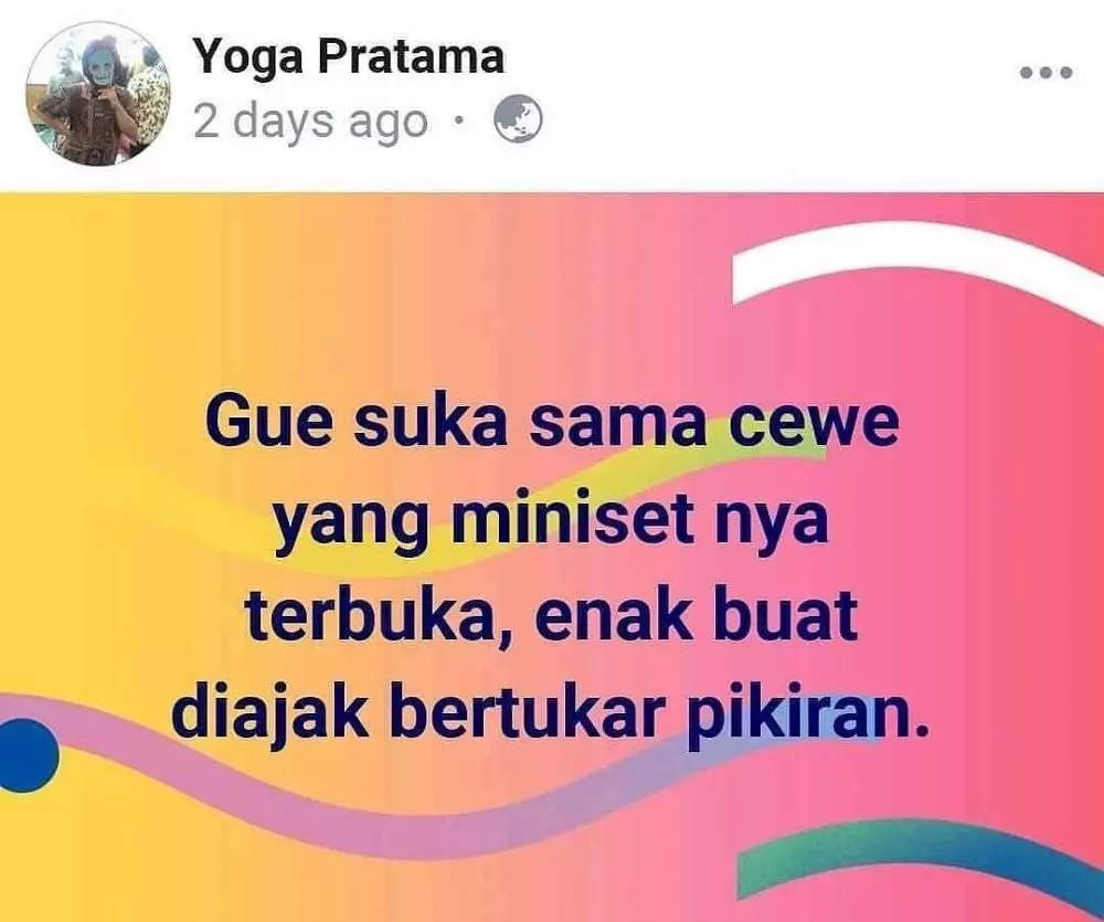 status medsos nyindir cewek © 2020 instagram.com