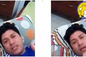  Lagi asyik main HP, pria ini panik diintip makhluk halus