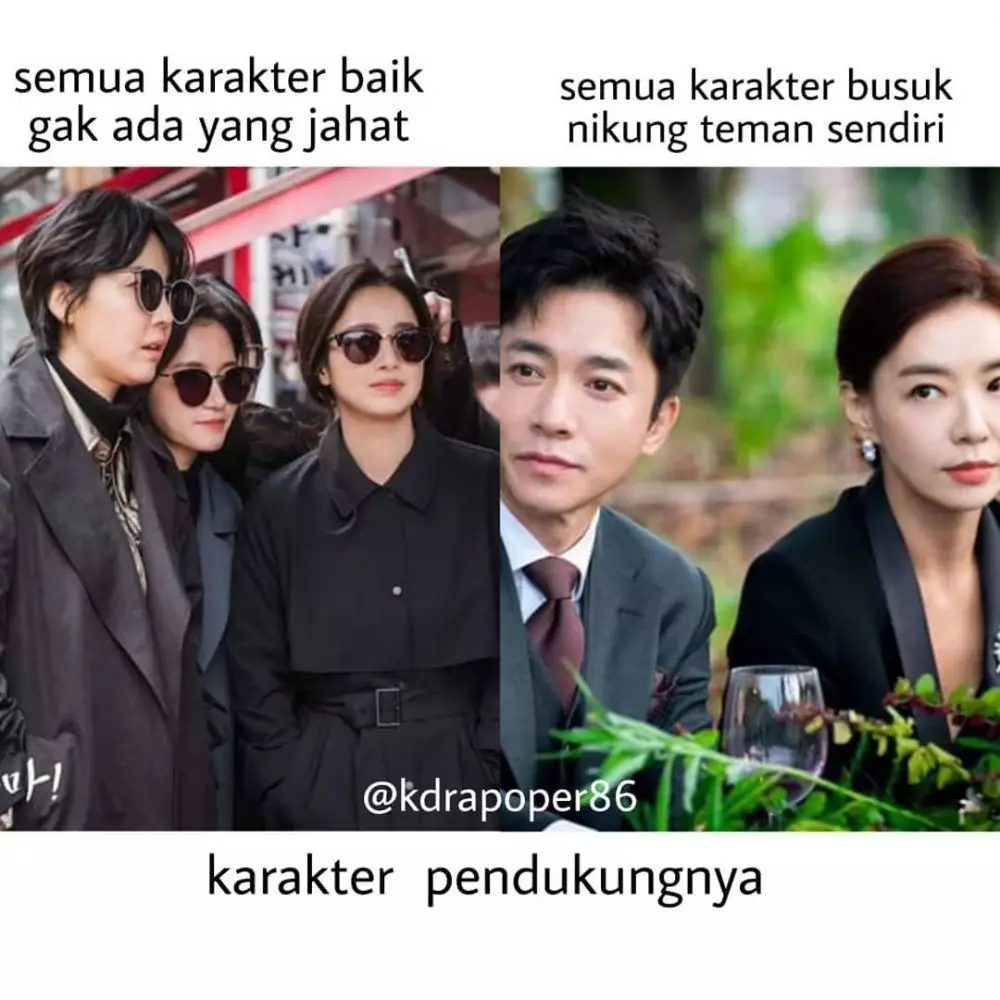 Meme beda The World of The Married dan Hi Bye Mama berbagai sumber