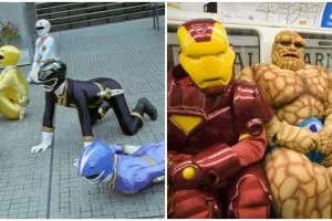 10 Potret kelakuan 'superhero' gagal gagah, bikin tepuk jidat