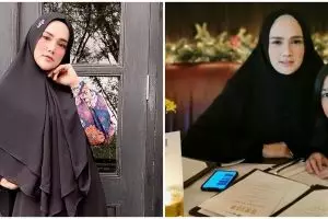 Mulan Jameela posting foto salat bareng, paras anak bikin salfok