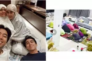 Momen 5 keluarga seleb ibadah tarawih pertama di rumah