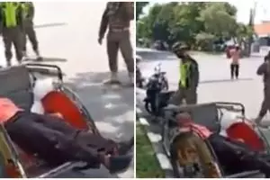 Tukang becak pingsan diduga corona, ternyata karena kelaparan