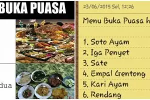 10 Meme menu buka puasa ini lucunya bikin nyengir tepuk jidat