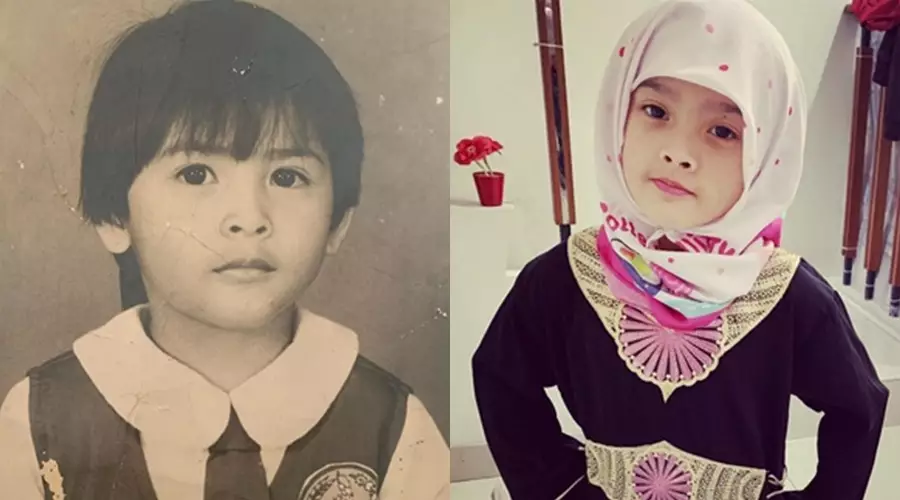 Potret masa kecil seleb cantik mirip anak  Instagram Potret masa kecil seleb cantik mirip anak  Instagram