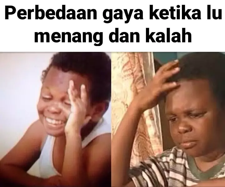 Perbedaan gaya ketika kalah Berbagai sumber