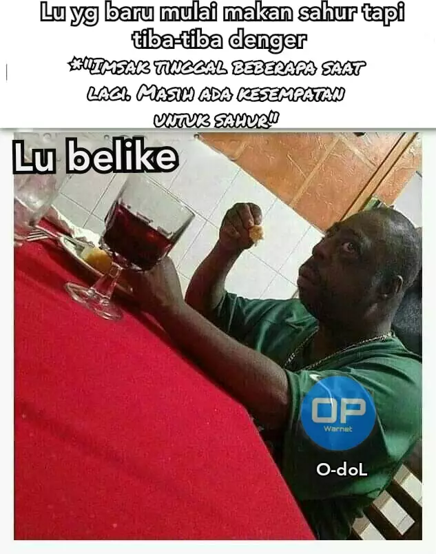 Ketika sahur mepet imsak Berbagai sumber