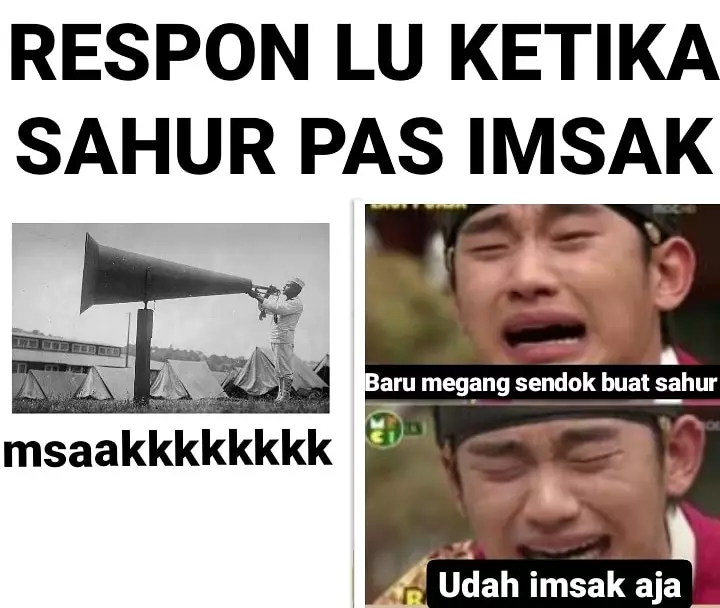 Ketika sahur mepet imsak Berbagai sumber