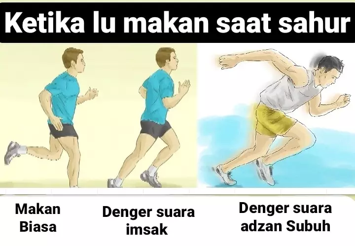Ketika sahur mepet imsak Berbagai sumber