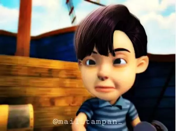 tokoh kartun Upin & Ipin jadi oppa Korea Instagram tokoh kartun Upin & Ipin jadi oppa Korea Instagram