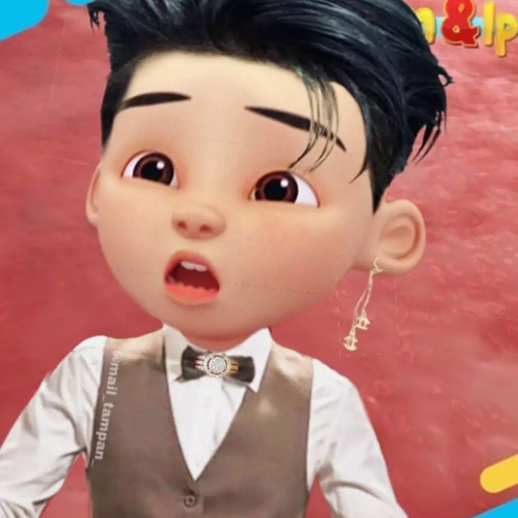 8 Foto editan tokoh kartun Upin &amp; Ipin jadi oppa Korea, ganteng pol!