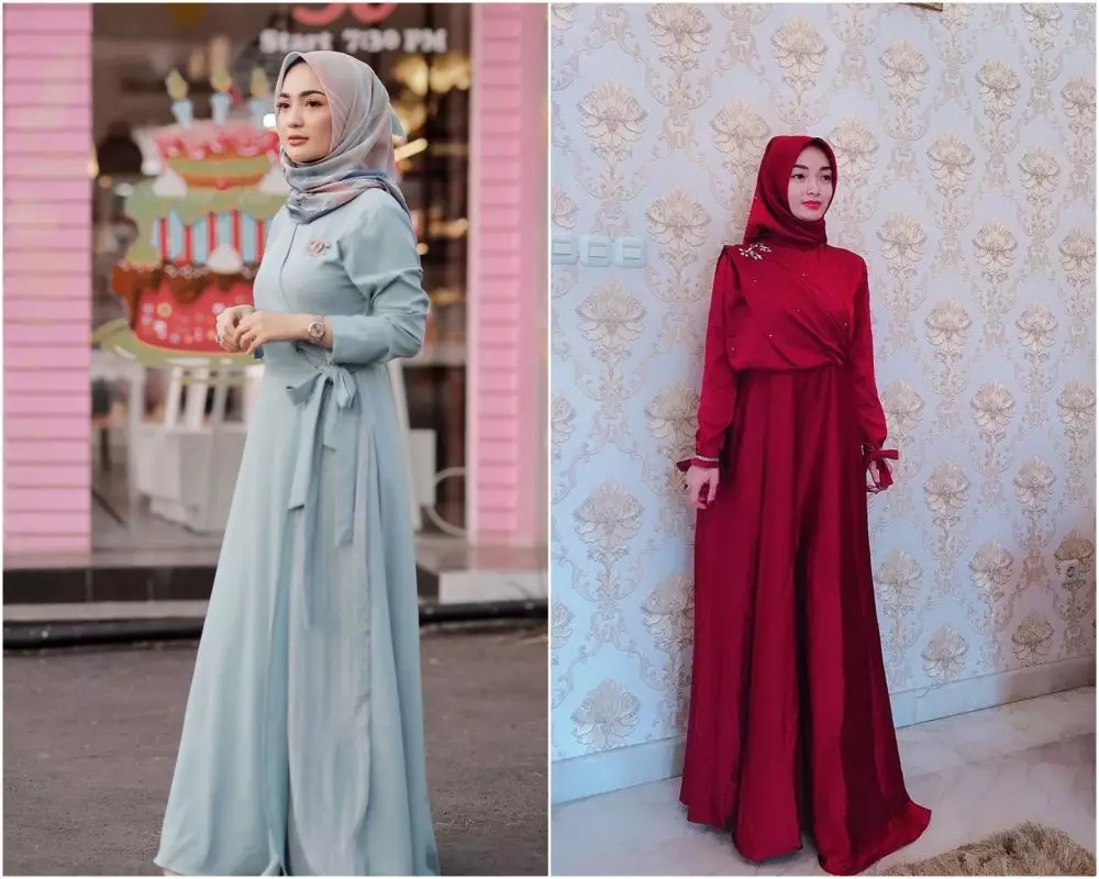Adu gaya berjilbab zaskia dan imel © 2020 brilio.net
