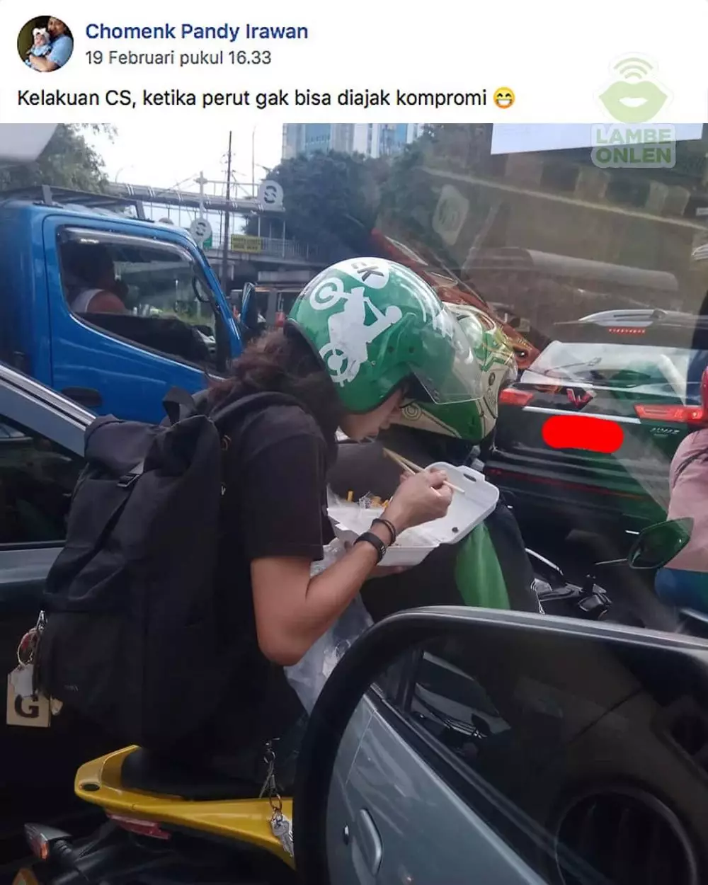 penumpang ojek online gabut © 2020 brilio.net