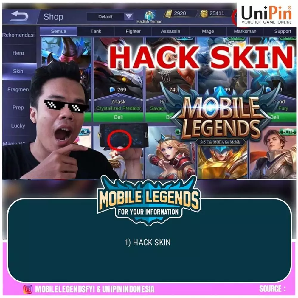 Cheat mobile legend berbagai sumber Cheat mobile legend berbagai sumber