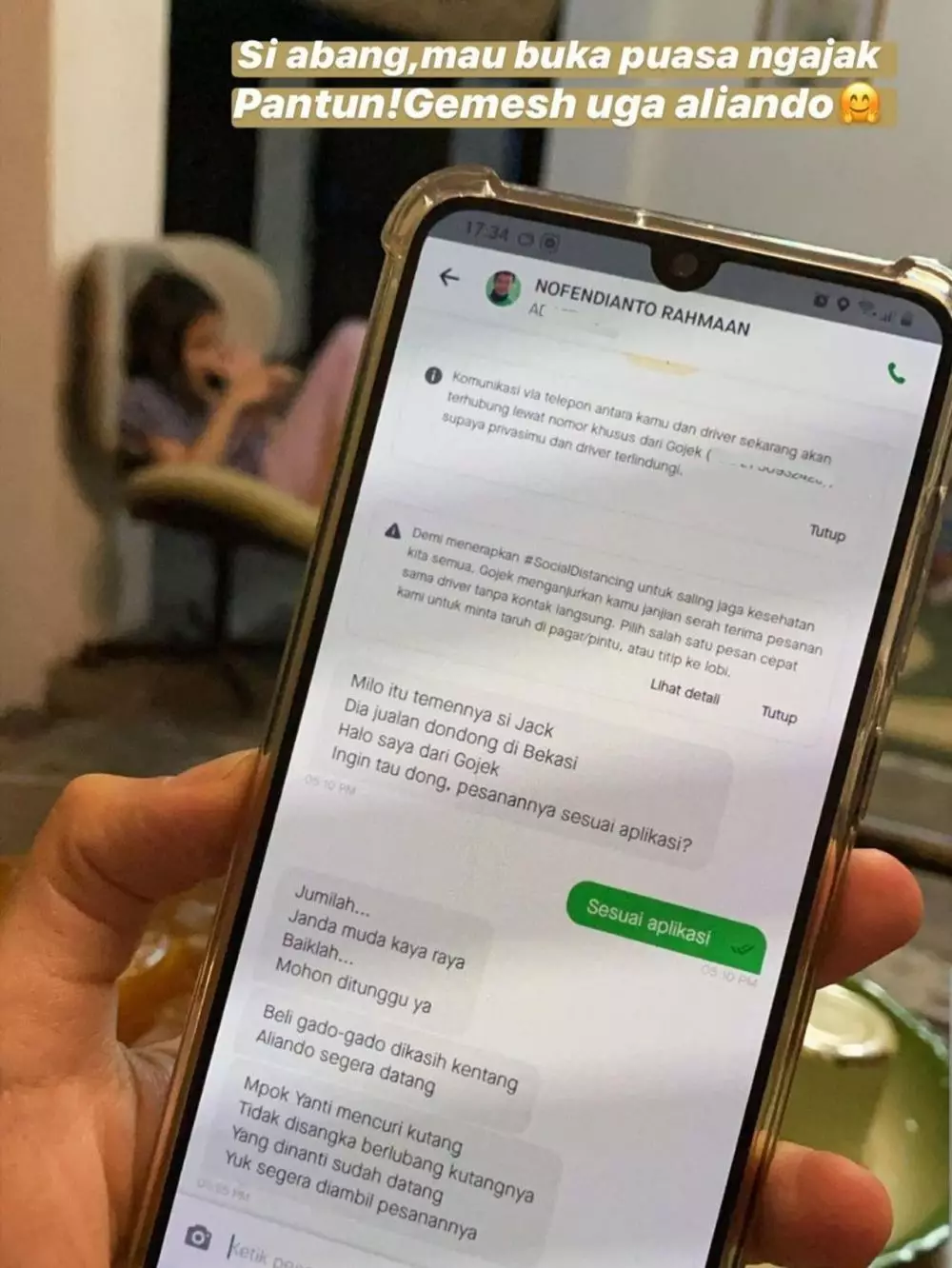 zaskia adya mecca dapat pantun © 2020 brilio.net