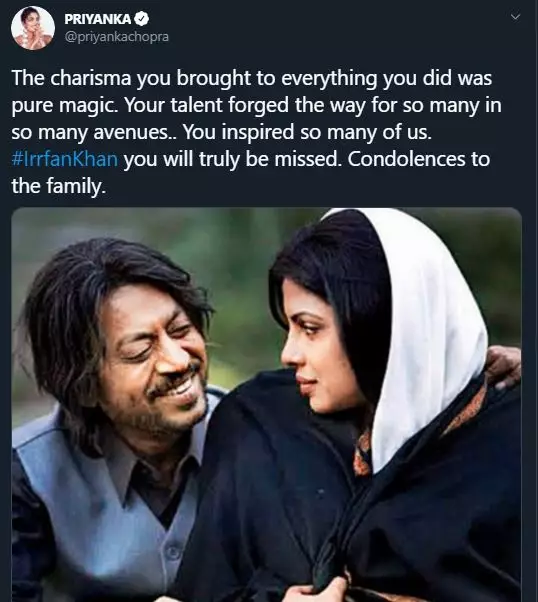 12 ucapan duka para seleb Bollywood Twitter