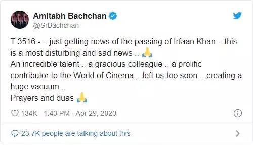 Fakta kepergian Irrfan Khan aktor bollywood © 2020 brilio.net