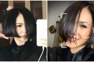 8 Momen Yuni Shara potong rambut di rumah, hasilnya tuai pujian