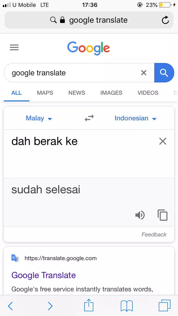 Terjemahan Malaysia Indonesia twitter