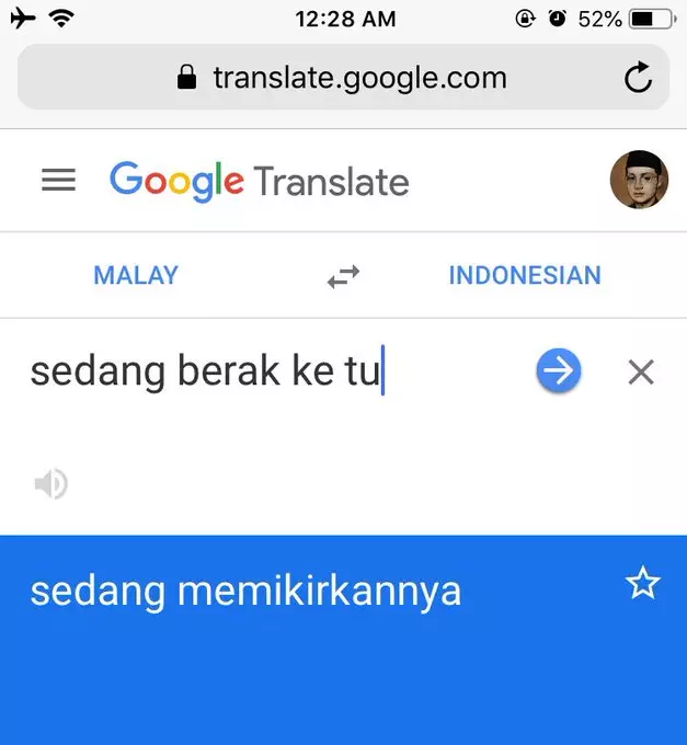 Terjemahan Malaysia Indonesia twitter