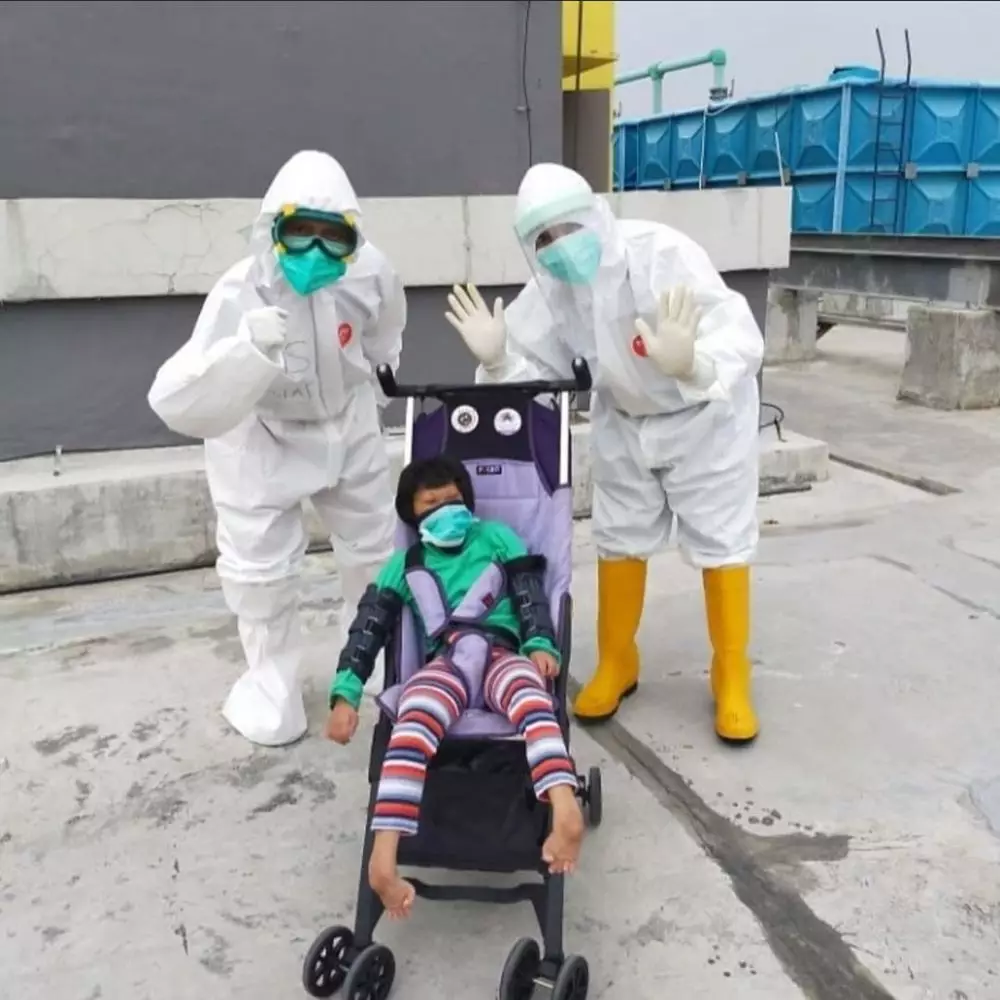 potret kegiatan karantina di wisma atlet instagram potret kegiatan karantina di wisma atlet instagram