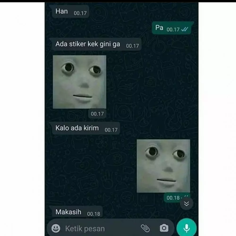 chat lucu nggak perlu ditanya © 2020 instagram.com chat lucu nggak perlu ditanya © 2020 instagram.com