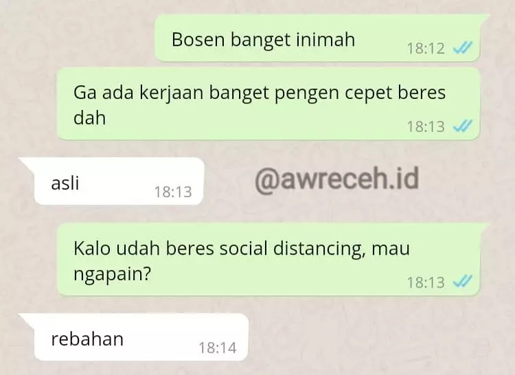 chat lucu nggak perlu ditanya © 2020 instagram.com chat lucu nggak perlu ditanya © 2020 instagram.com