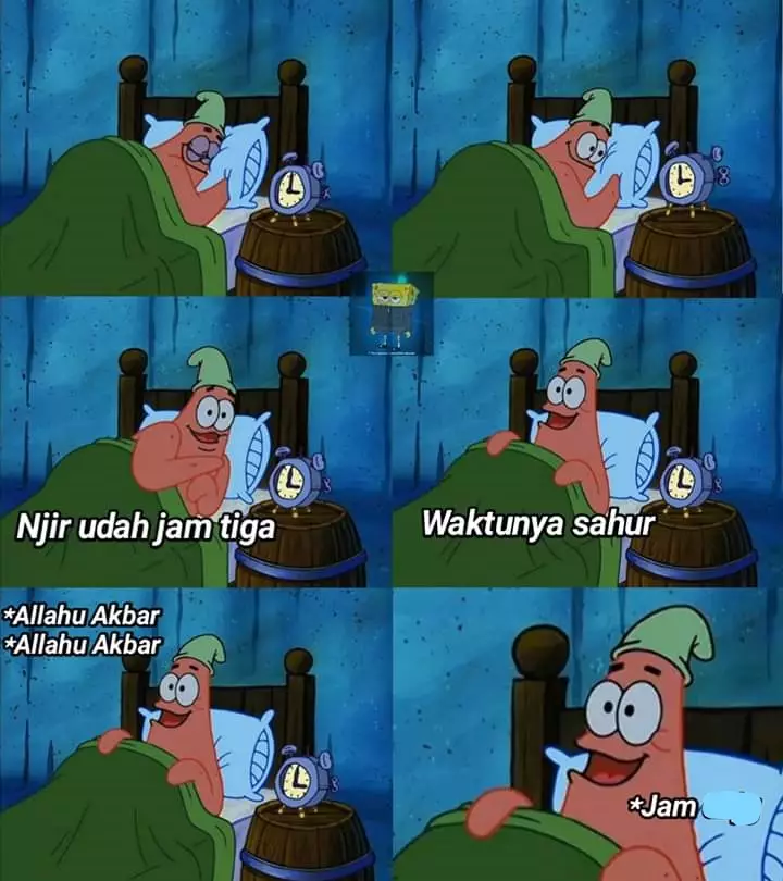 Meme SpongeBob buka puasa dan sahur Berbagai sumber Meme SpongeBob buka puasa dan sahur Berbagai sumber