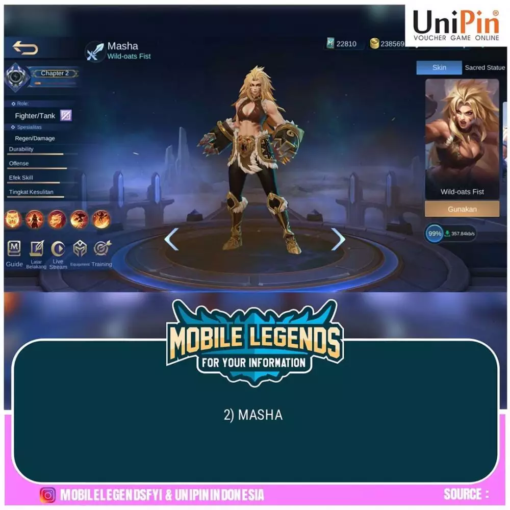 hero fighter ML Instagram