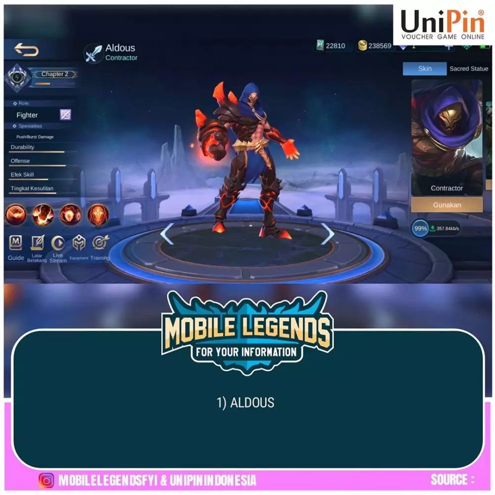 hero fighter ML Instagram