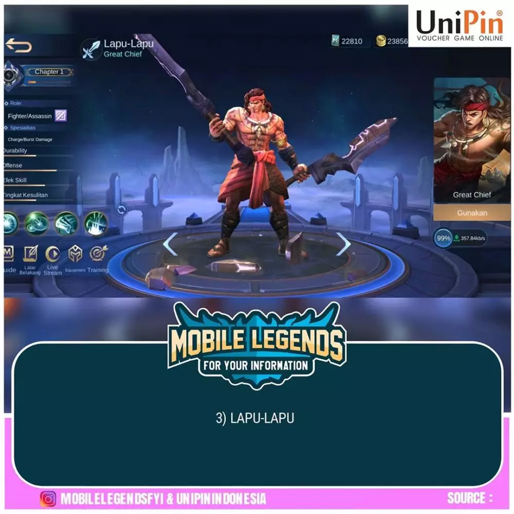 hero fighter ML Instagram