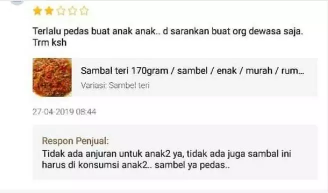 balasan penjual olshop © 2020 brilio.net