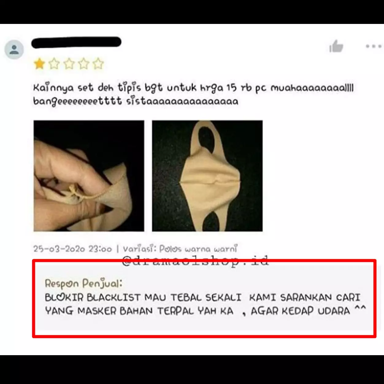 Dikomplain pembeli, 10 balasan penjual online shop ini kocak