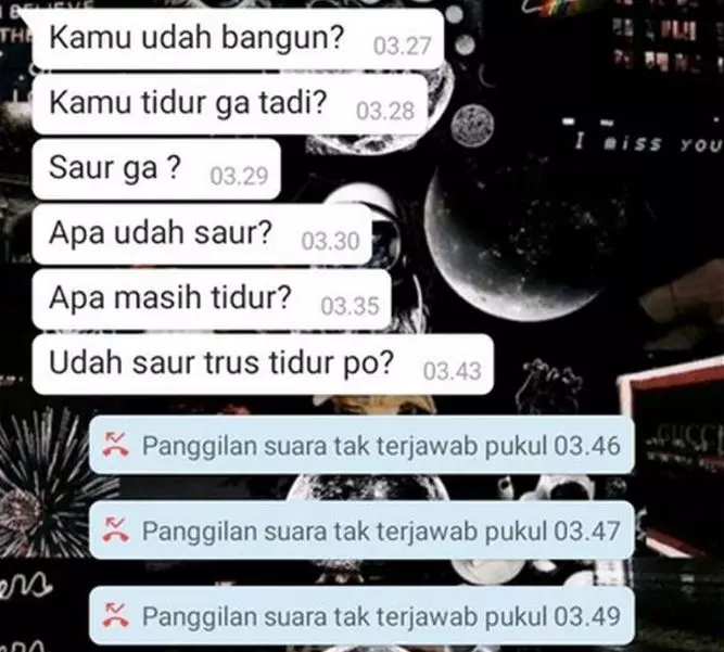 Chat bangunin sahur  © 2020  Twitter.com/dodidudidamn ;  Twitter.com/cadissetrama