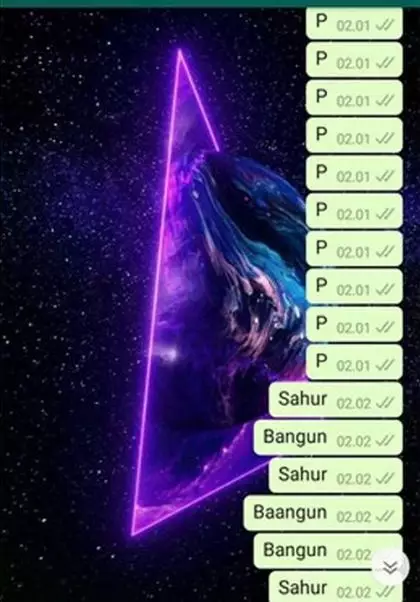 Chat bangunin sahur  © 2020  Twitter.com/dodidudidamn ;  Twitter.com/cadissetrama