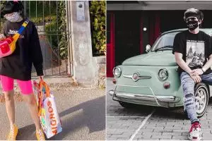 10 Gaya nyentrik selebriti memakai masker saat pandemi, curi perhatian