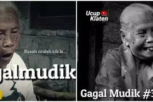 Viral sosok Mbah Minto, artis video gagal mudik dari Klaten