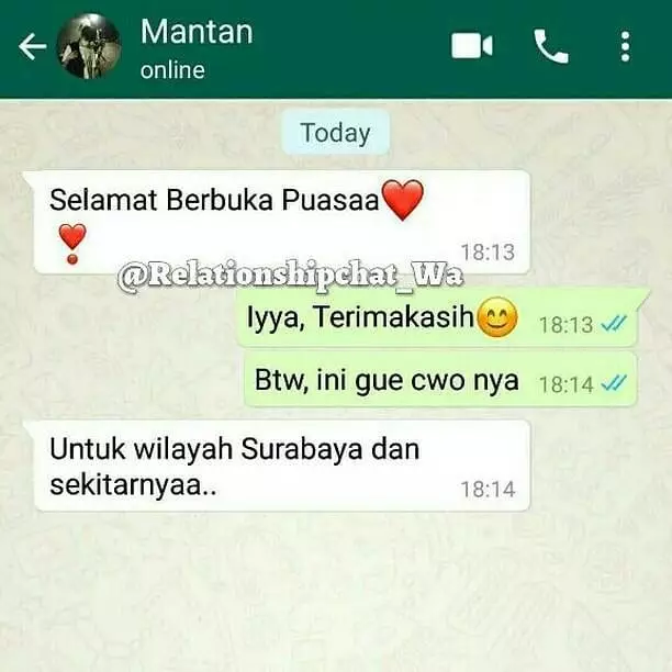 chat lucu siap-siap ditolak gebetan © 2020 instagram.com
