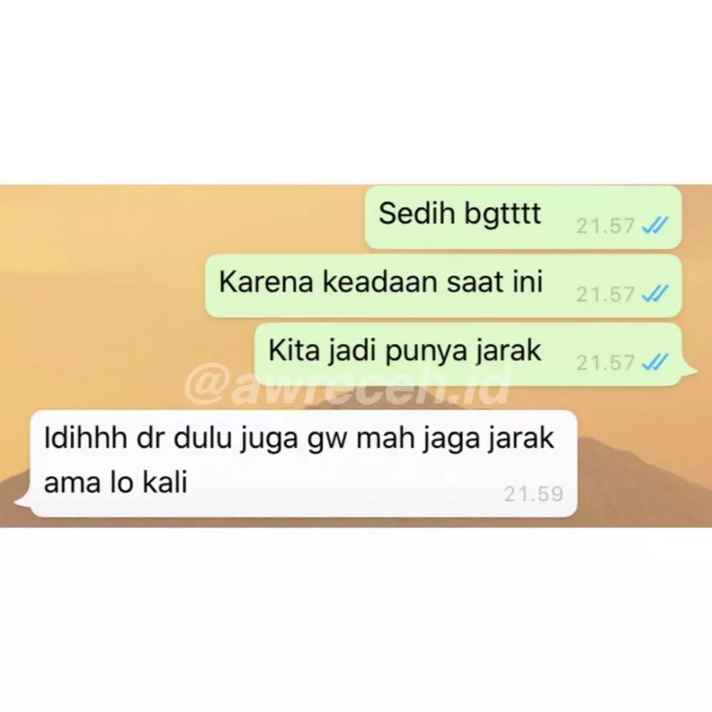 chat lucu siap-siap ditolak gebetan © 2020 instagram.com
