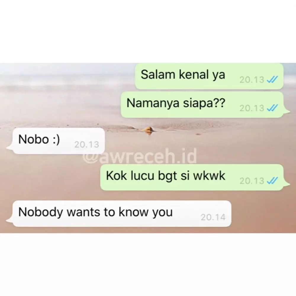 chat lucu siap-siap ditolak gebetan © 2020 instagram.com