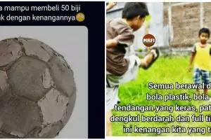 10 Meme kenangan bermain sepak bola, bikin kangen masa kecil