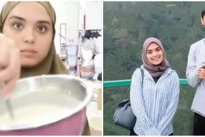 Pengantin baru, ini 8 momen Vebby Palwinta masak sahur untuk suami
