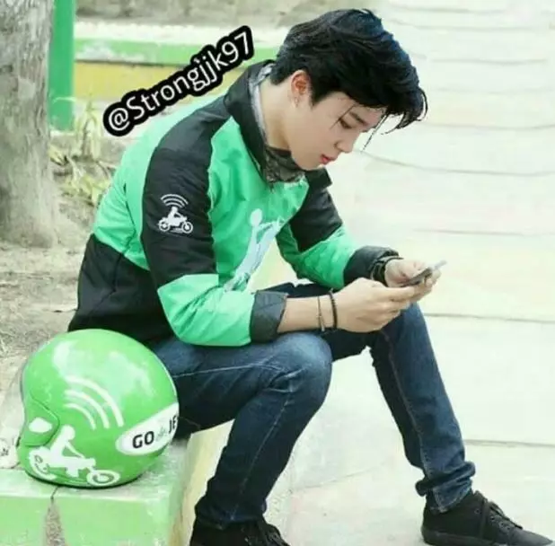 idol K-Pop jadi driver ojol Instagram idol K-Pop jadi driver ojol Instagram