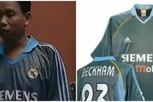 10 Potret Ucup 'Bajaj Bajuri' koleksi jersey berbagai negara