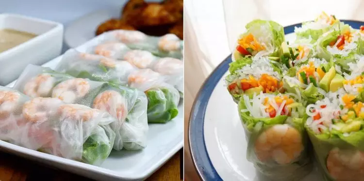 10 Resep salad roll Vietnam, enak, mudah dibuat, dan kekinian