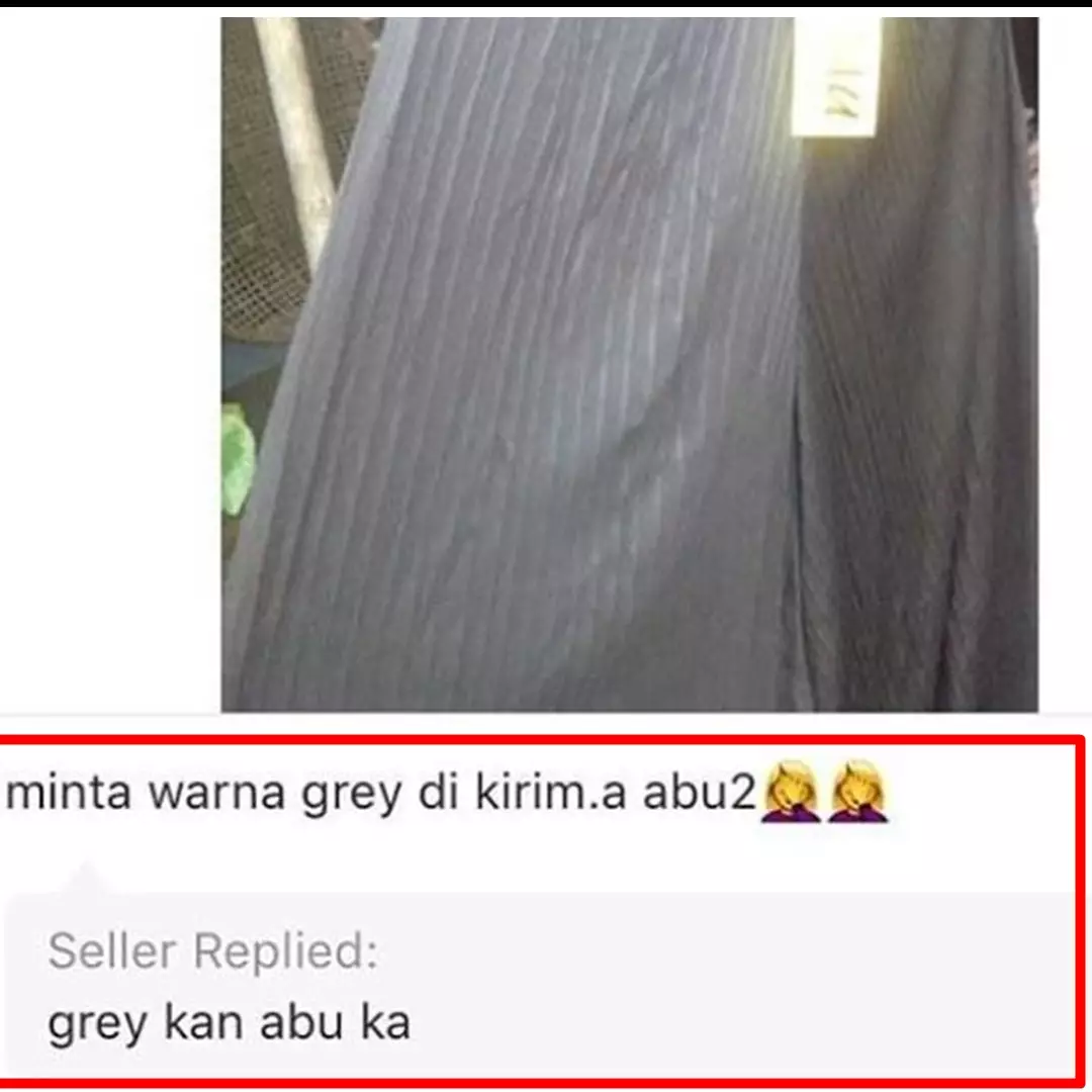 10 Komentar lucu pembeli online shop salah sebut warna ini kocak
